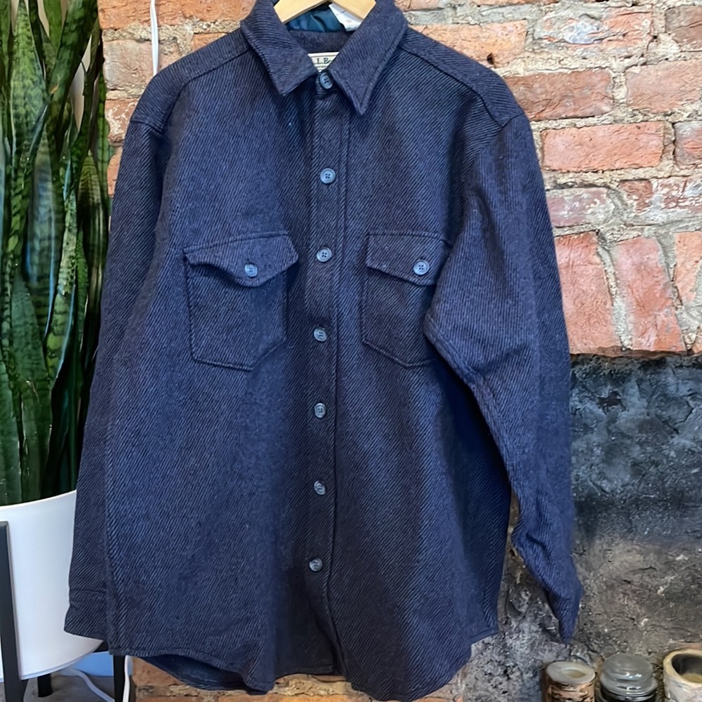 L.L. Bean Northwoods Wool Jac Shirt Men’s L
